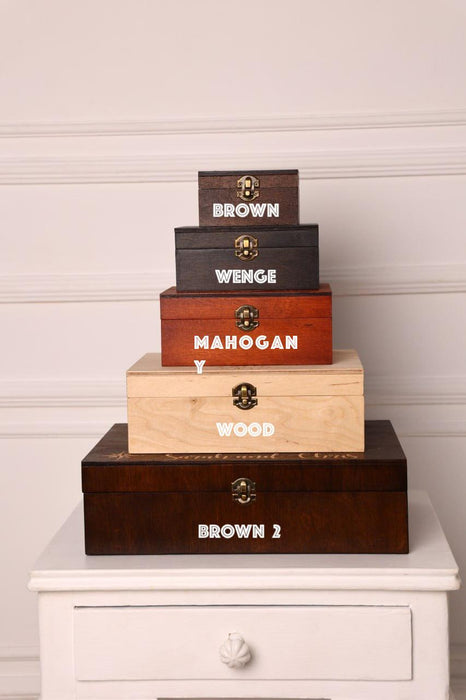 Laser Cut Wooden Keepsake Box, Gold Christmas Ornament Storage, Rustic Decor