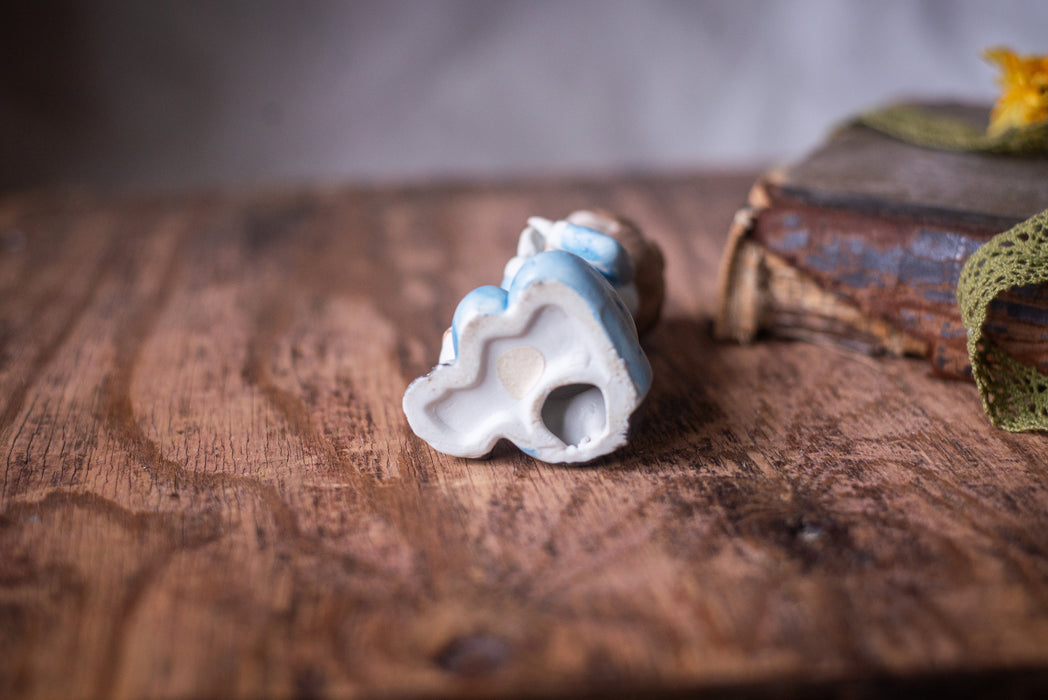 Praying girl with puppy figurine, Catolic gift, Germany porcelain, religious home decor