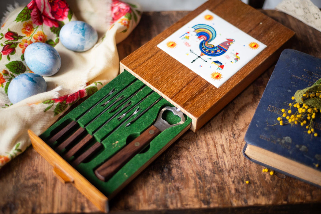 Vintage German Barware Tool Set – Rooster Box