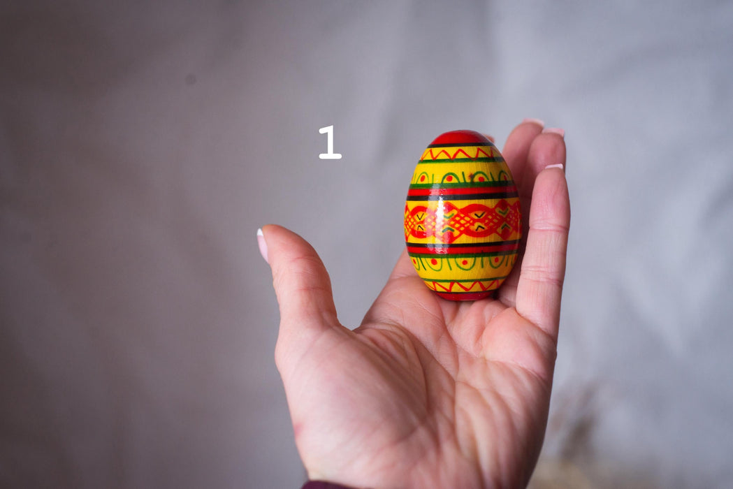 Pysanka Ukrainian Easter Egg – Hand Painted Wooden Folk Decor