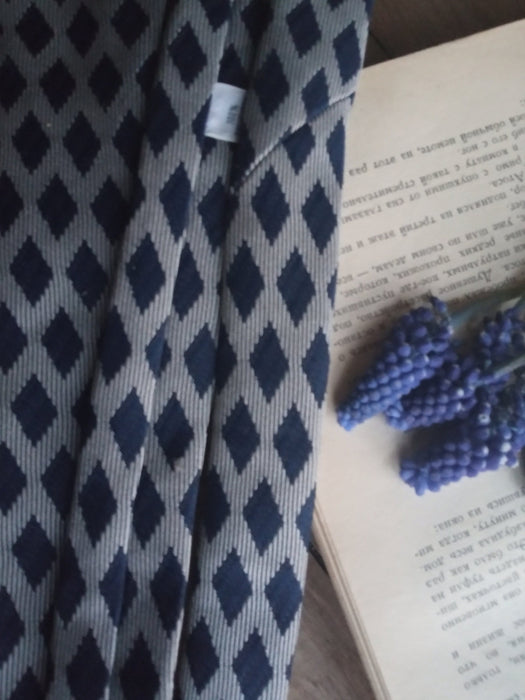Vintage Skinny Tie – Printed Geometric Neckwear for Retro Wedding & Fathers Day Gift