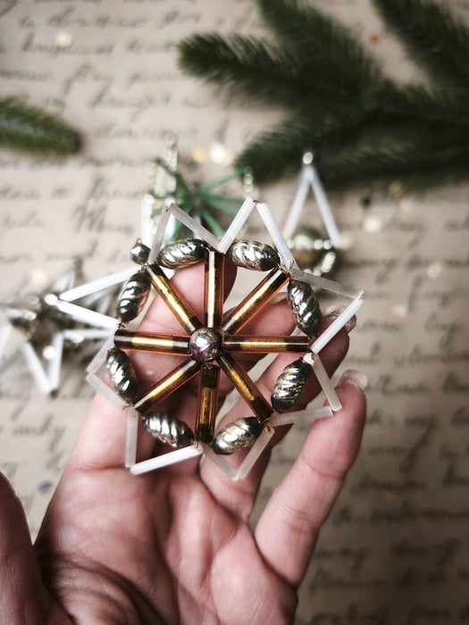1950s Glass Space Christmas Ornaments – Set of 4