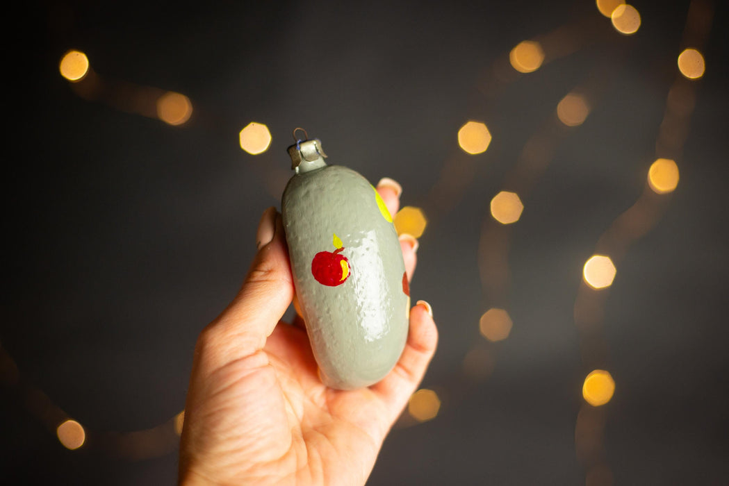 Vintage Restored Hedgehog Ornament, Woodland Glass Xmas
