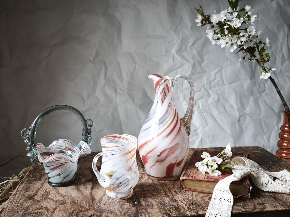 Murano-Style Glass Barware – Pitcher, Bucket or Creamer