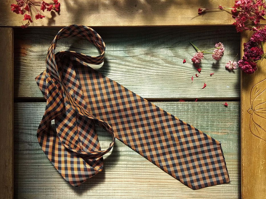 Vintage Silk Neckties Collection, 1980s Retro Paisley Striped Plaid Wedding Ties
