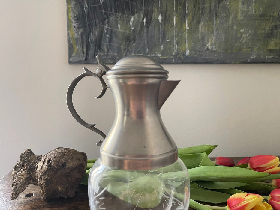 Vintage German Glass Wine Decanter – 1970s