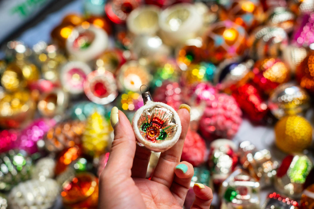 Vintage Christmas Ornaments – GDR Thin Glass Baubles and Lanterns