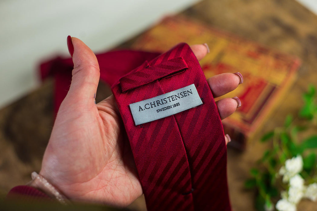 Vintage Silk Neckties Collection, Red Striped Designer Ties, Classic Menswear Accessories