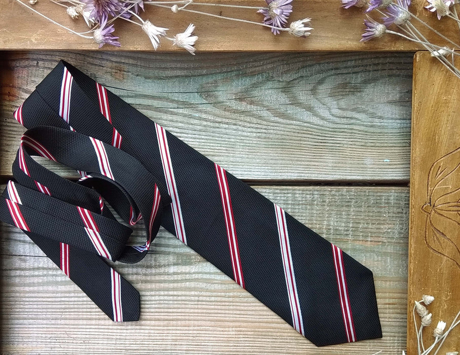 Vintage Silk Neckties – Classic Men's Neckwear | Striped Formal Ties For Office Dress Code