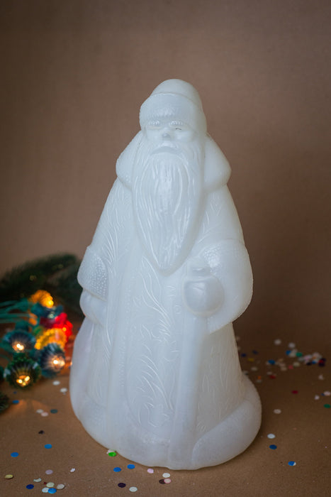Vintage Santa Claus Plastic Ornament, Father Frost