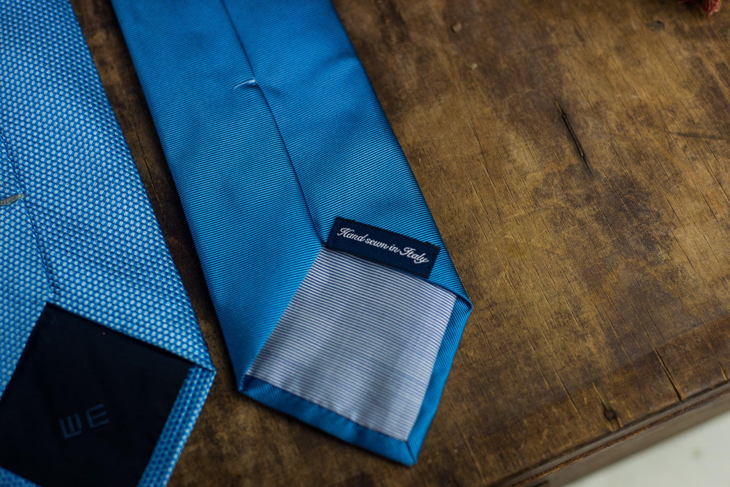 Vintage Blue Silk Neckties, Designer Wedding Tie Collection, Formal Business Neckties
