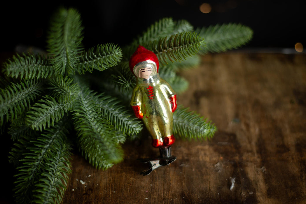 Rare Soviet Cosmonaut Ornament, 1960s Glass Space Decor
