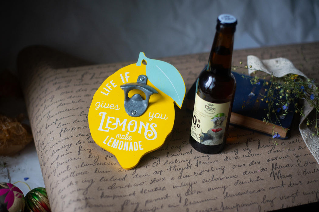 Lemon Wall Bottle Opener – Sicilian Kitchen Decor