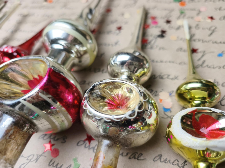 Vintage Glass Reflector Christmas Tree Topper – 1960s