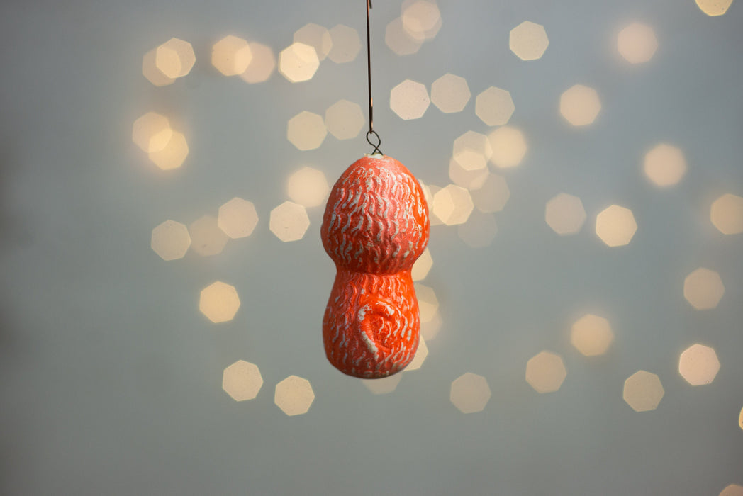 Vintage Foam Poodle Christmas Ornament, Shatterproof Dog