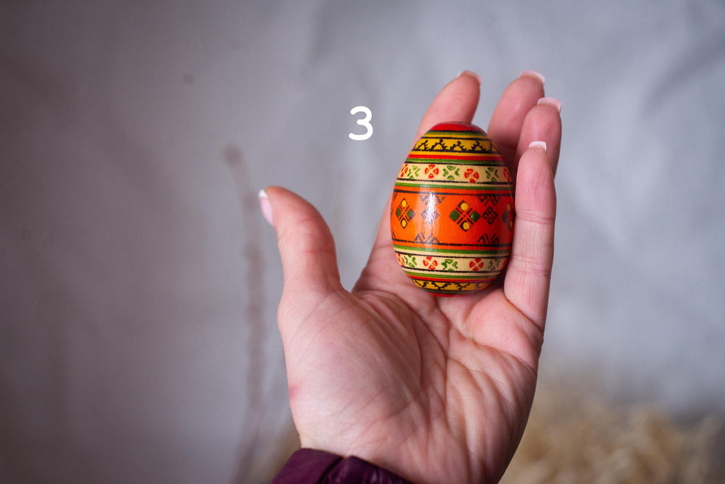 Pysanka Ukrainian Easter Egg – Hand Painted Wooden Folk Decor