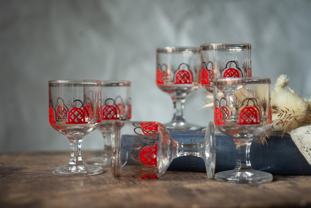 1970s Vintage Shot Glasses – Set of 6