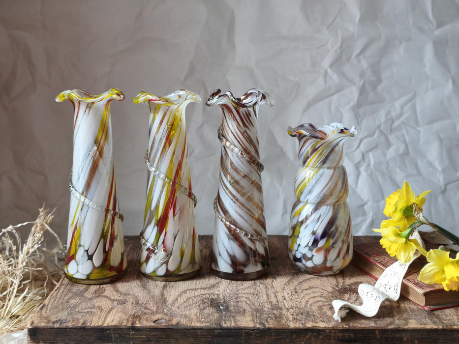 Murano Glass Vase - Decorative Glass Vase | Colorful Home Styling, Retro Sculpture