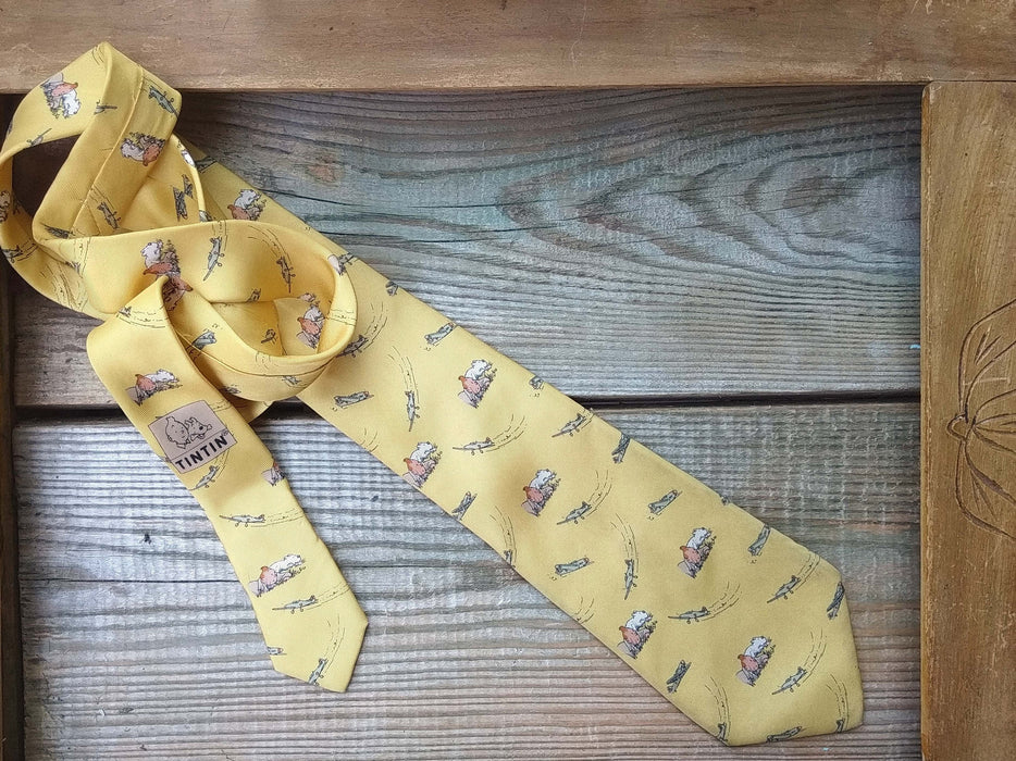 Vintage Cartoon Necktie Collection, 90s Novelty Silk Tie, Geek Chic Mens Fashion