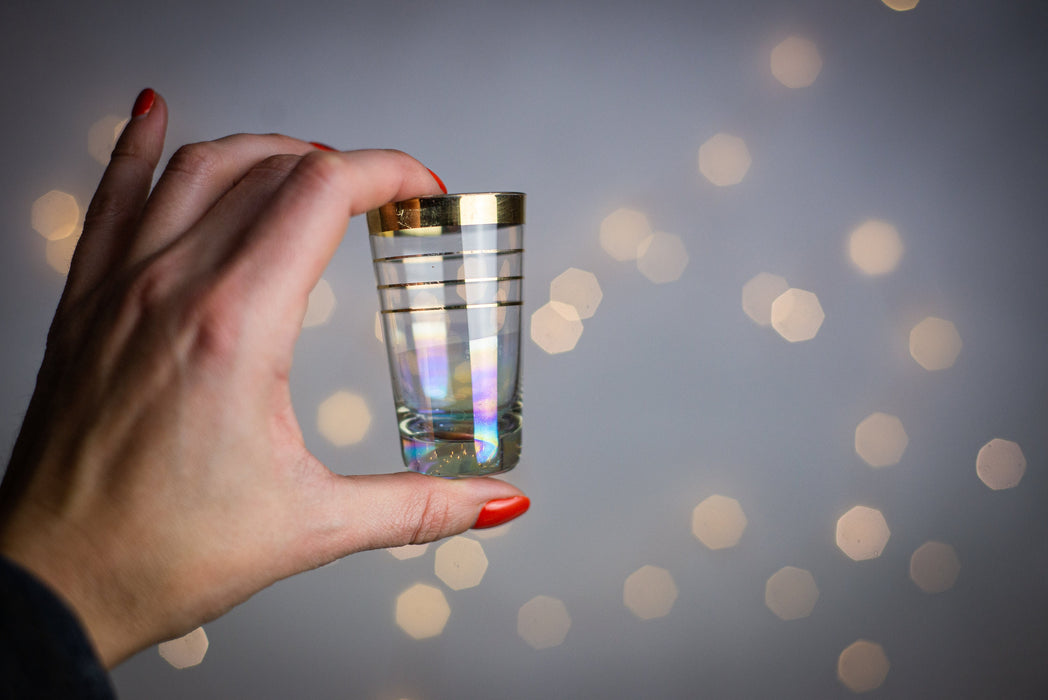 1970s Vintage Mini Shot Glasses – Barware Set