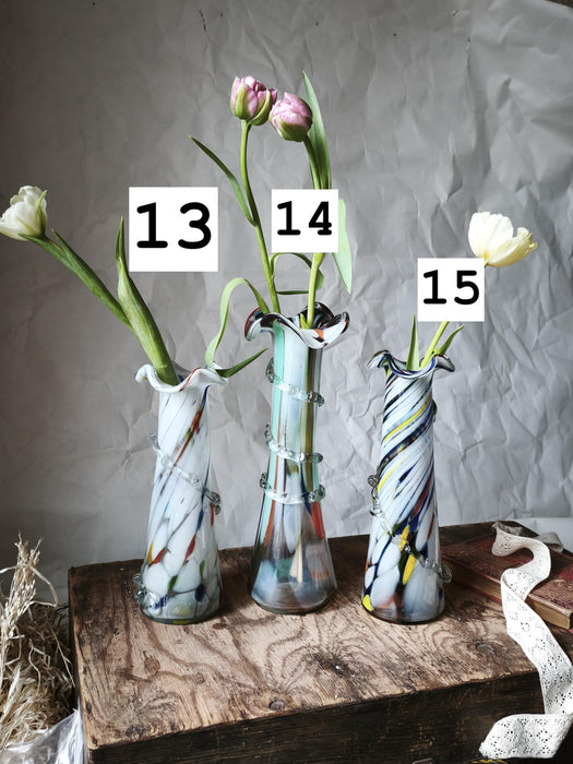Murano Glass Vase - Decorative Glass Vase | Colorful Home Styling, Retro Sculpture