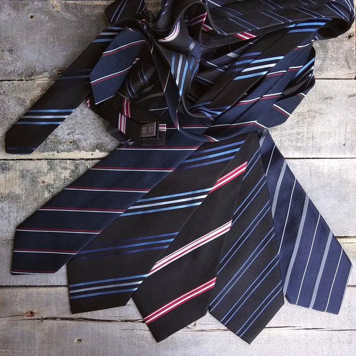 Vintage Silk Neckties – Classic Men's Neckwear | Striped Formal Ties For Office Dress Code