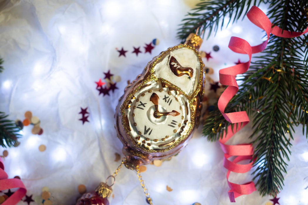 Cuckoo Clock Christmas Ornament, Retro Handmade Tree