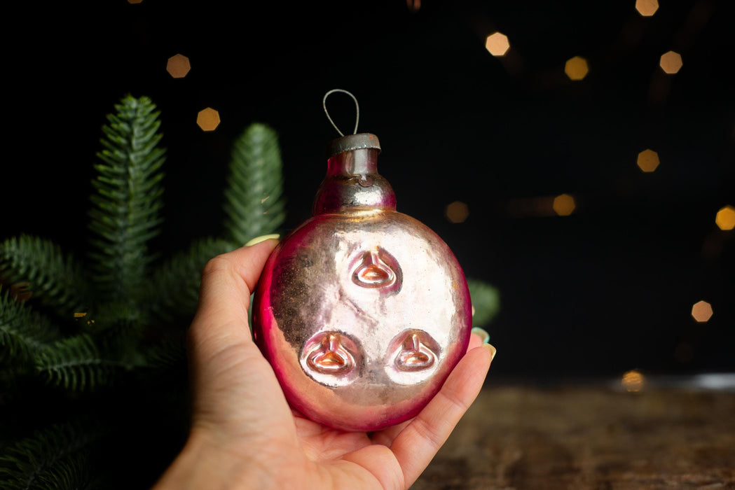 Vintage Glass Clock Ornaments, Nostalgic New Year