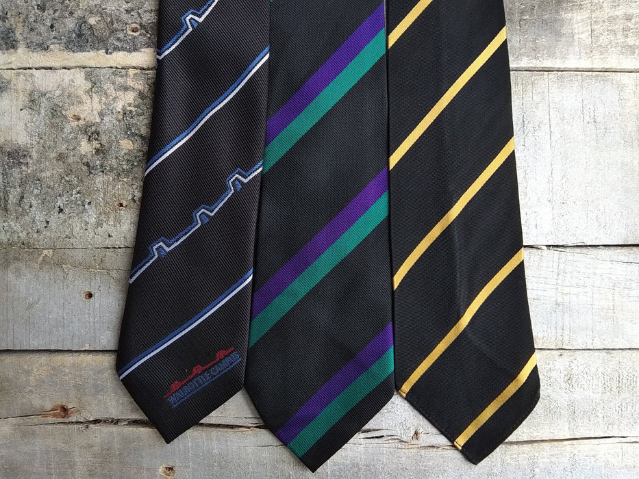 Vintage Striped Necktie: Y2K Retro Fashion, Formal Accessories