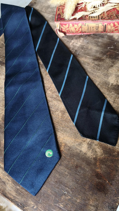 Vintage Designer Necktie, Interlogo London or Sterling England, Striped Retro Mens Tie