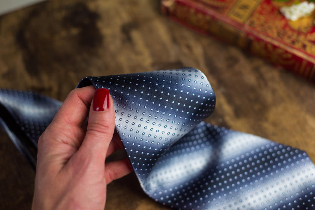 Vintage Designer Silk Neckties, Black Gray Silver Tie Collection, Formal Menswear