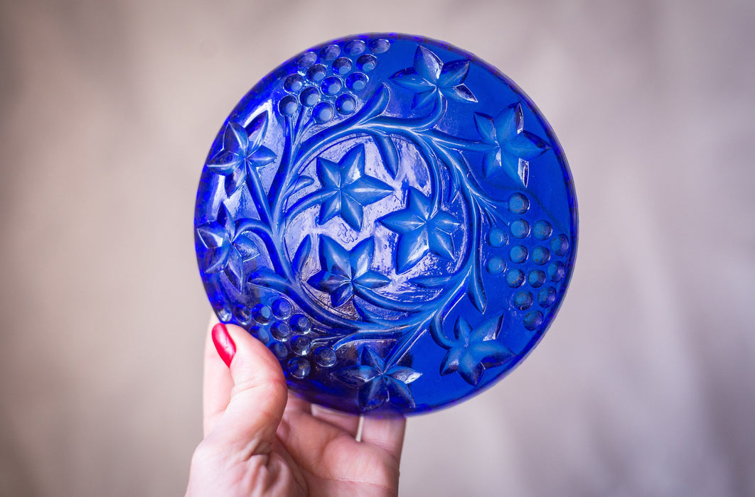 Vintage Cobalt Blue Glass Serving Bowls, 1970s European Tableware Options
