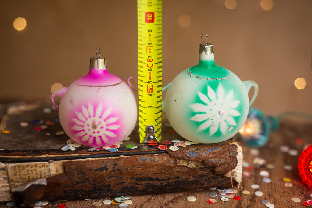 Vintage Glass Kettle Ornament, Rustic Christmas Tree
