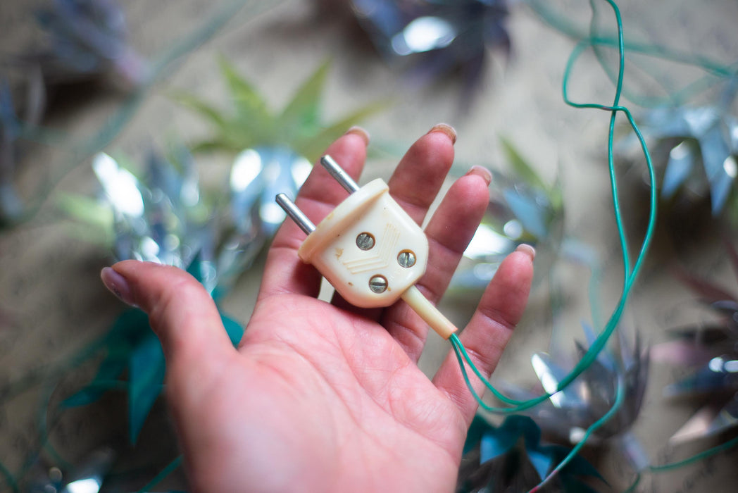 Vintage Chrysanthemum Christmas Lights, Retro Flower Tree Garland, Working Christmas String Lights