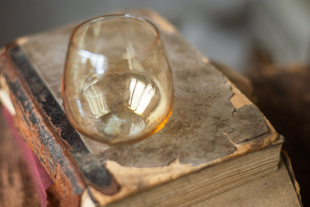 Vintage Amber Shot Glasses – Mid-Century Set
