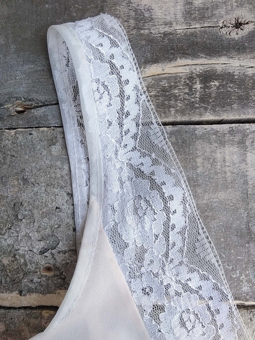 Vintage Slip Dress – Soft Pink Nightgown With Delicate Lace Lingerie Trim