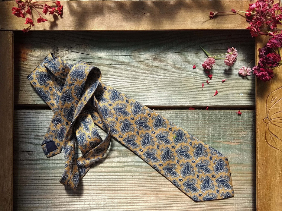 Vintage Silk Neckties Collection, 1980s Retro Paisley Striped Plaid Wedding Ties