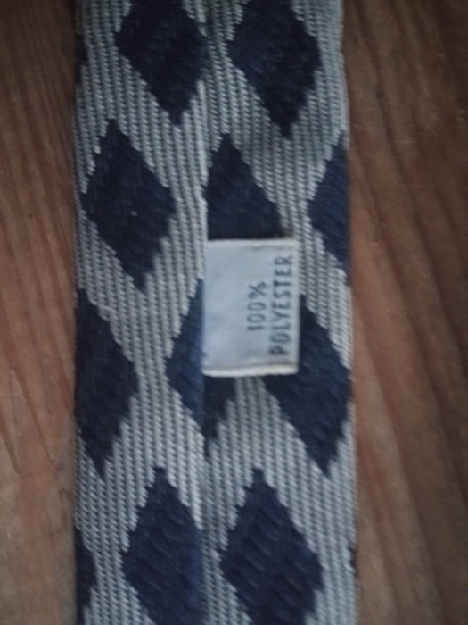 Vintage Skinny Tie – Printed Geometric Neckwear for Retro Wedding & Fathers Day Gift