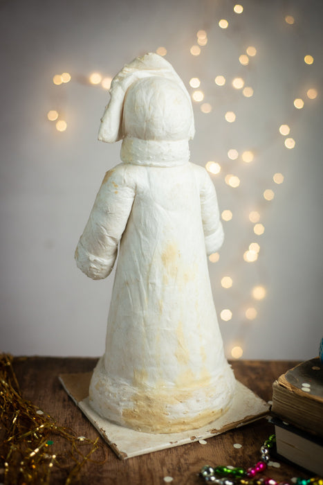Vintage Spun Cotton Snow Maiden Figurine