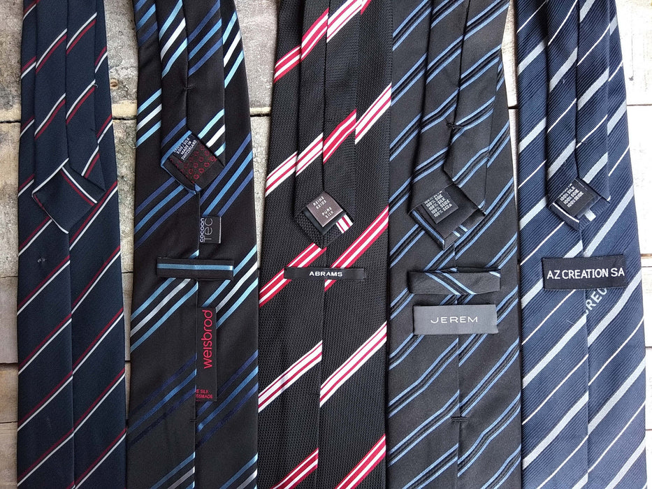 Vintage Silk Neckties – Classic Men's Neckwear | Striped Formal Ties For Office Dress Code