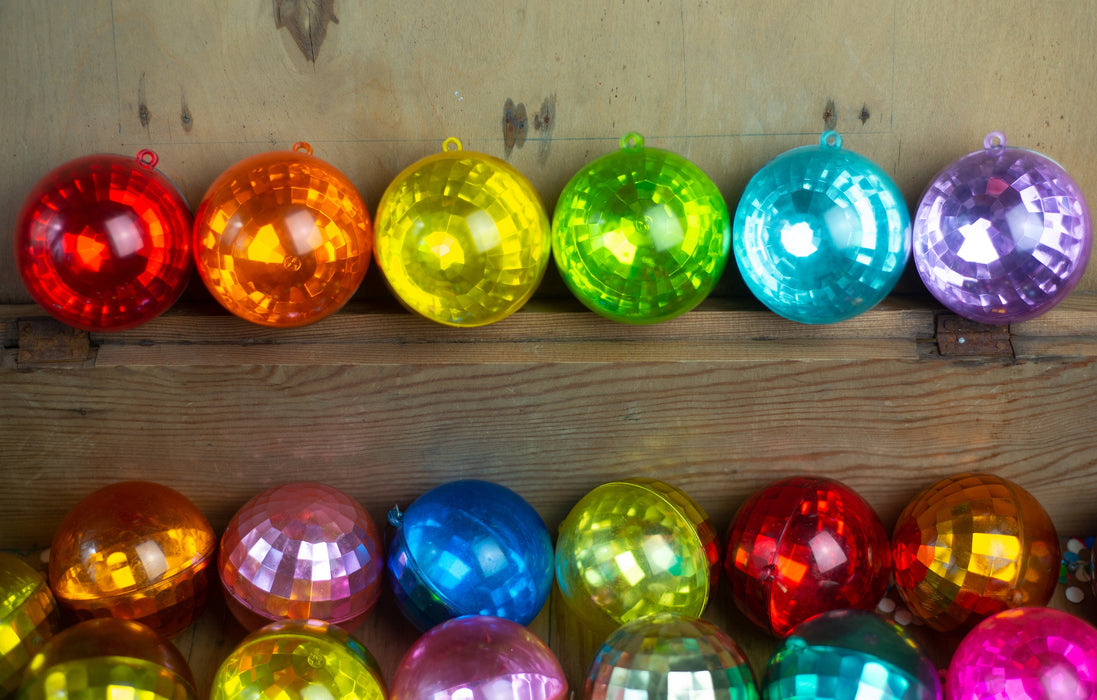Vintage Christmas Ornaments Set – Shatterproof 1970s Plastic Baubles
