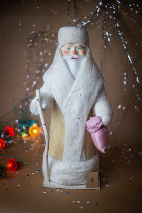 Vintage Father Frost Santa Claus Statue, 1970s Christmas