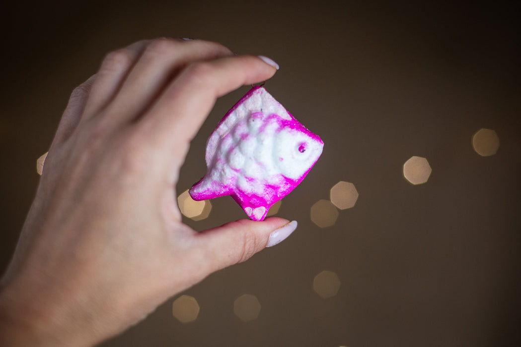 Vintage Fish Christmas Ornaments, Styrofoam Xmas Tree