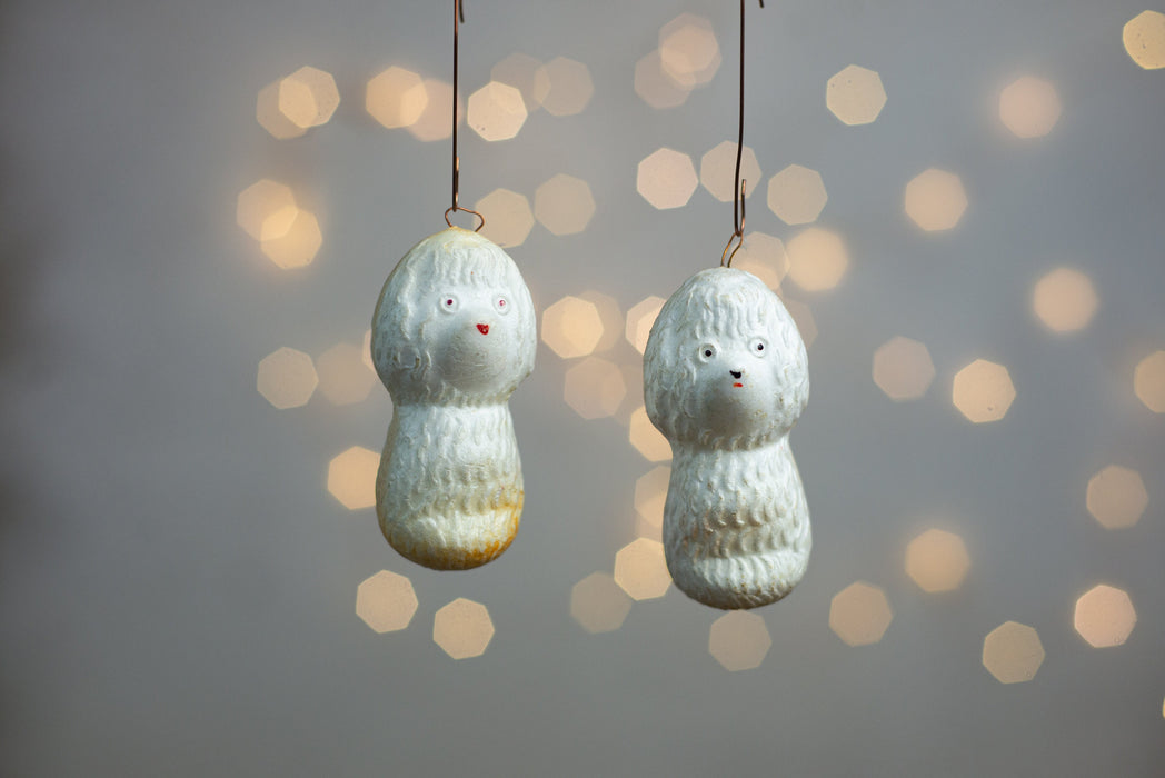 Vintage Foam Poodle Christmas Ornament, Shatterproof Dog