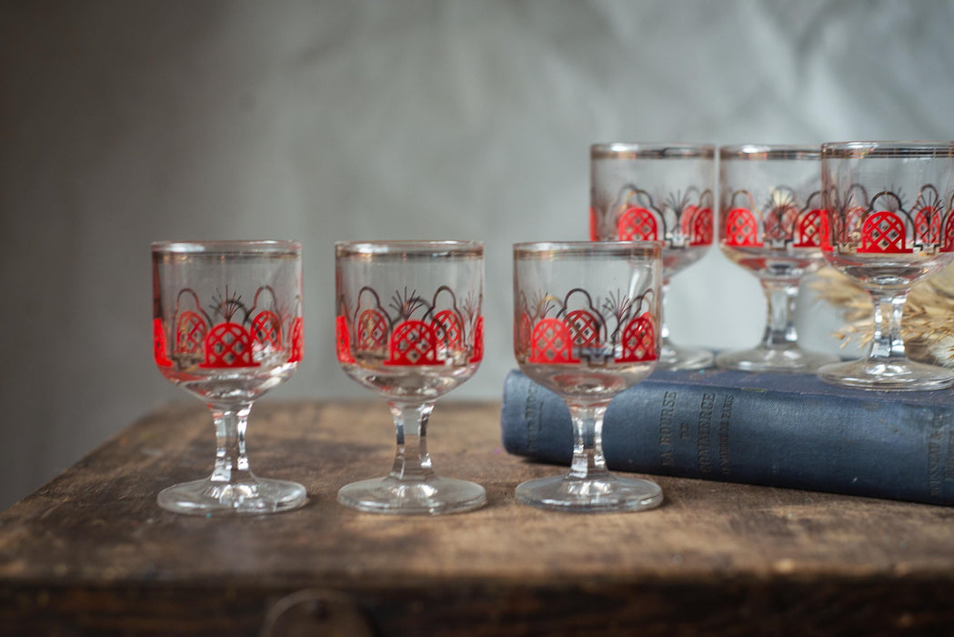 1970s Vintage Shot Glasses – Set of 6