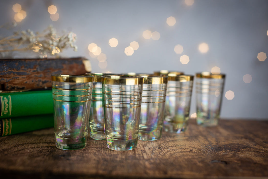 1970s Vintage Mini Shot Glasses – Barware Set