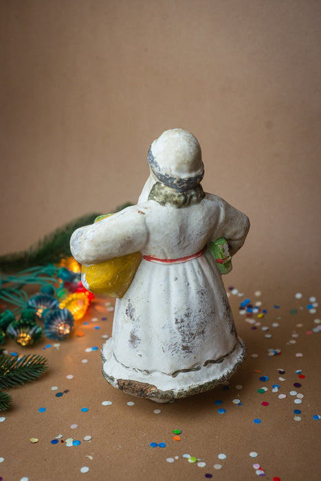 Vintage Papier Mache Santa Claus, Rare Father Frost