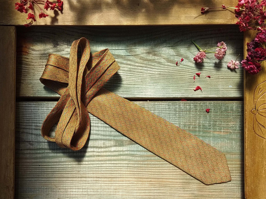 Vintage Silk Neckties – Summer Formal Ties | Retro Printed Classic Necktie Gift