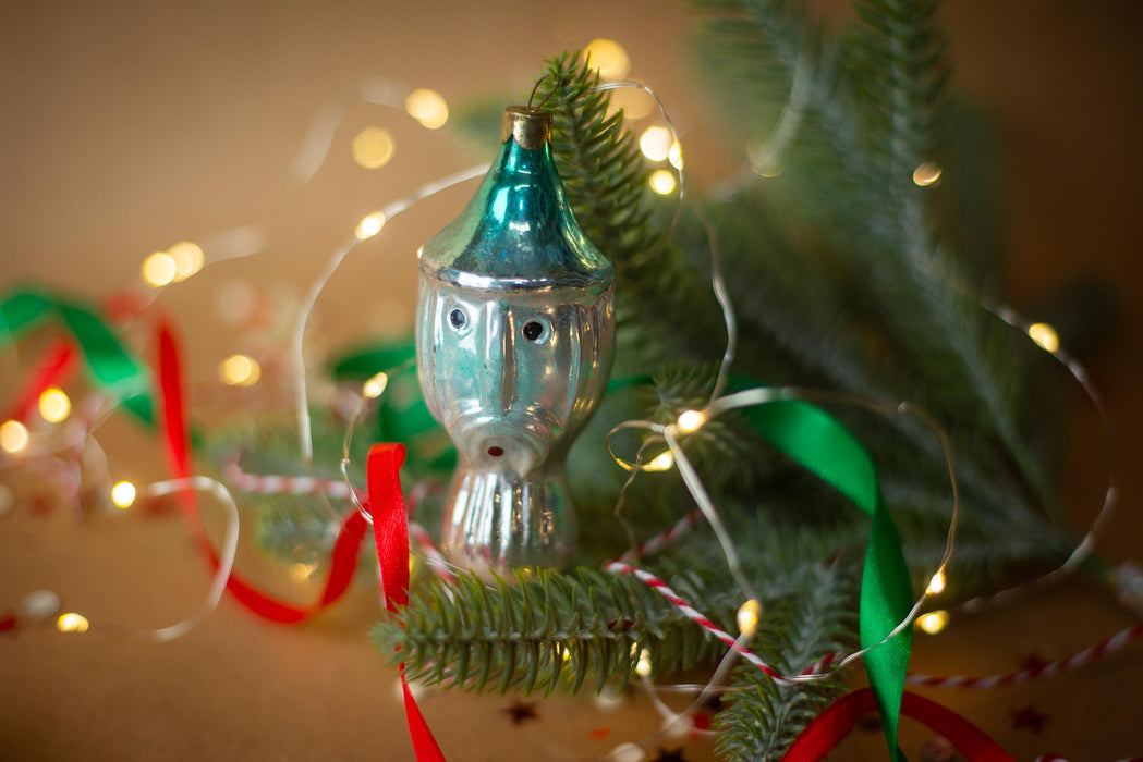 Bearded Wizard Xmas hanging decoration, Gnome in Red Hat