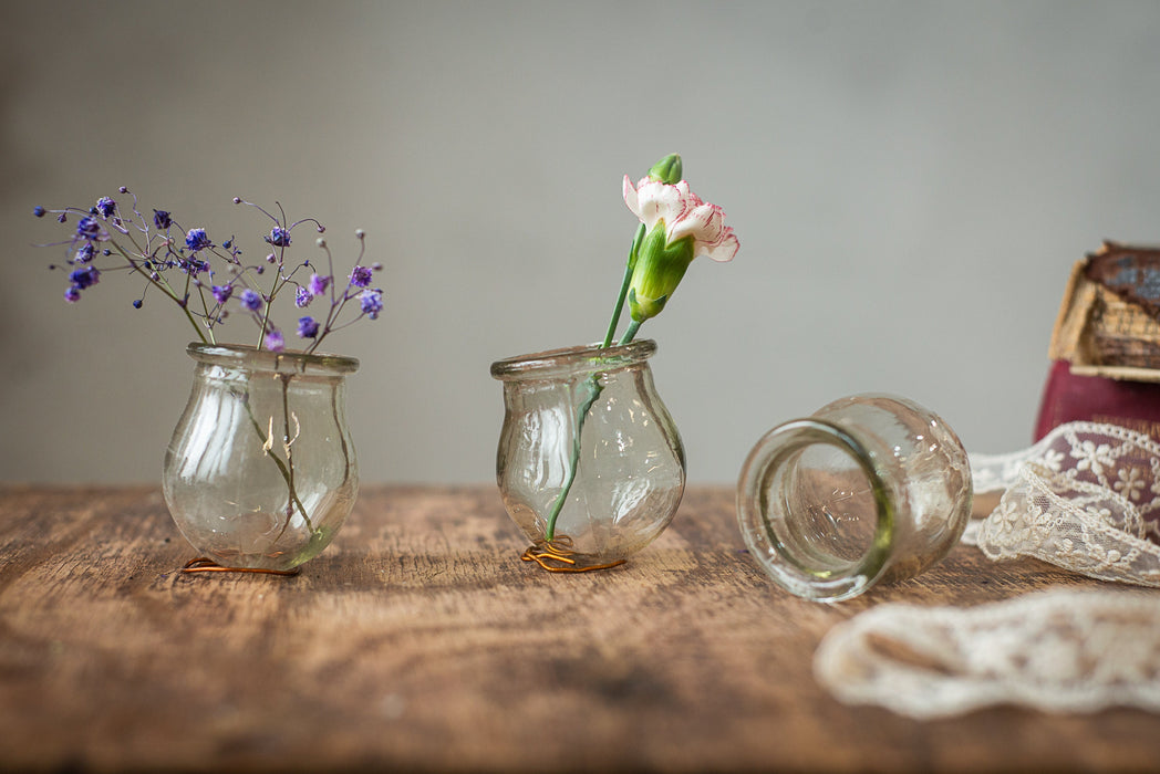 Vintage Cupping Jars, Clear Glass Set of 3 Medical Collectible